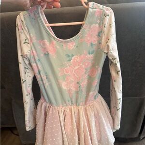 Cheeky Plum Pastel Floral Dance Costume leotard